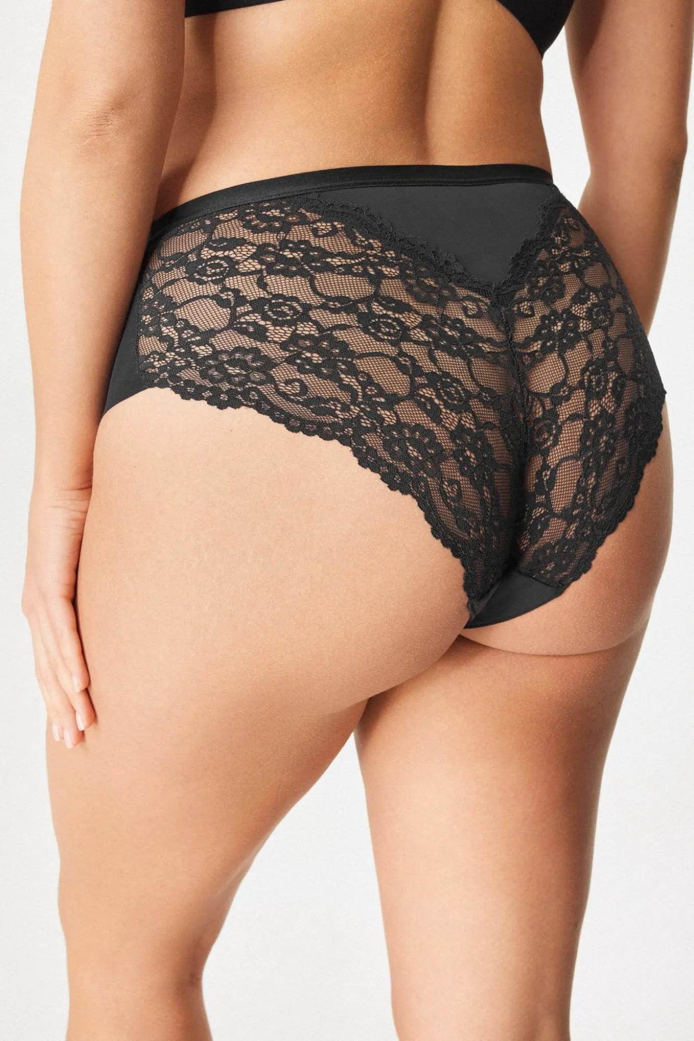 2PACK Majtki klasyczne Simple Lace z podwyższonym stanem
