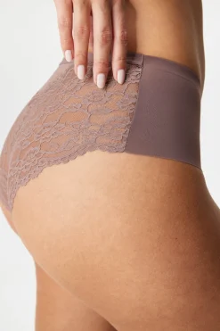 2PACK Majtki klasyczne Simple Lace z podwyższonym stanem