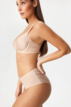 3PACK Majtki klasyczne Simple Lace z podwyższonym stanem