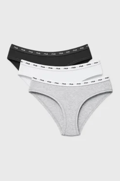 3PACK Majtki sportowe klasyczne FILA Edna
