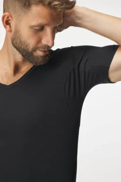 3PACK Niewidoczny T-shirt pod koszulę MEN-A z panelami przeciwpotnymi