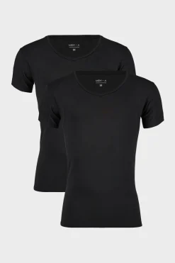 2PACK Niewidoczny T-shirt pod koszulę MEN-A z panelami przeciwpotnymi