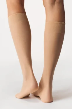 5PACK Nylonowe podkolanówki 20 DEN