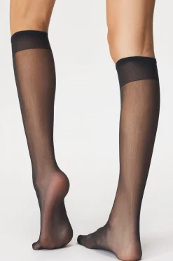 5PACK Nylonowe podkolanówki 20 DEN