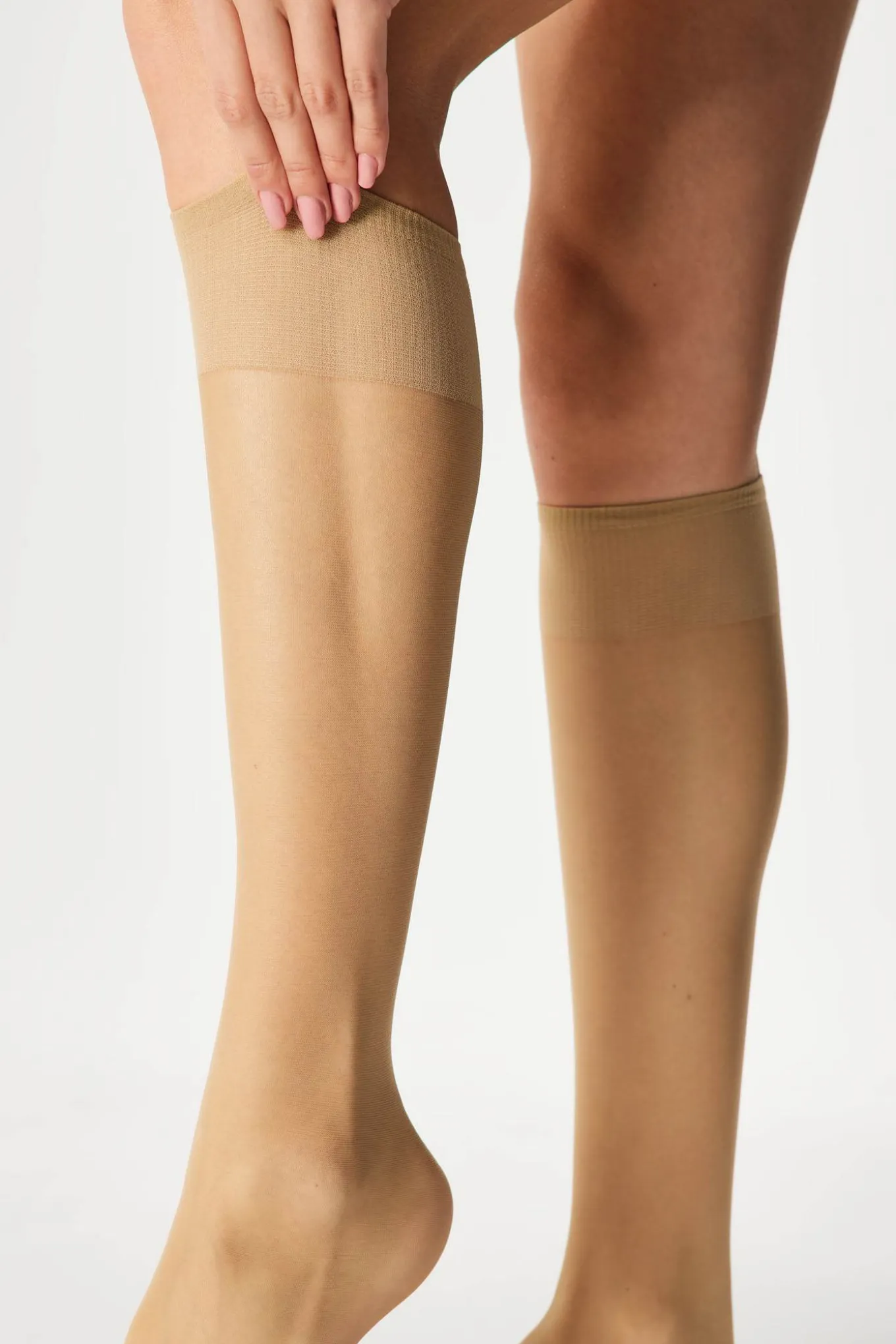 2PACK Nylonowe podkolanówki Marea 15 DEN