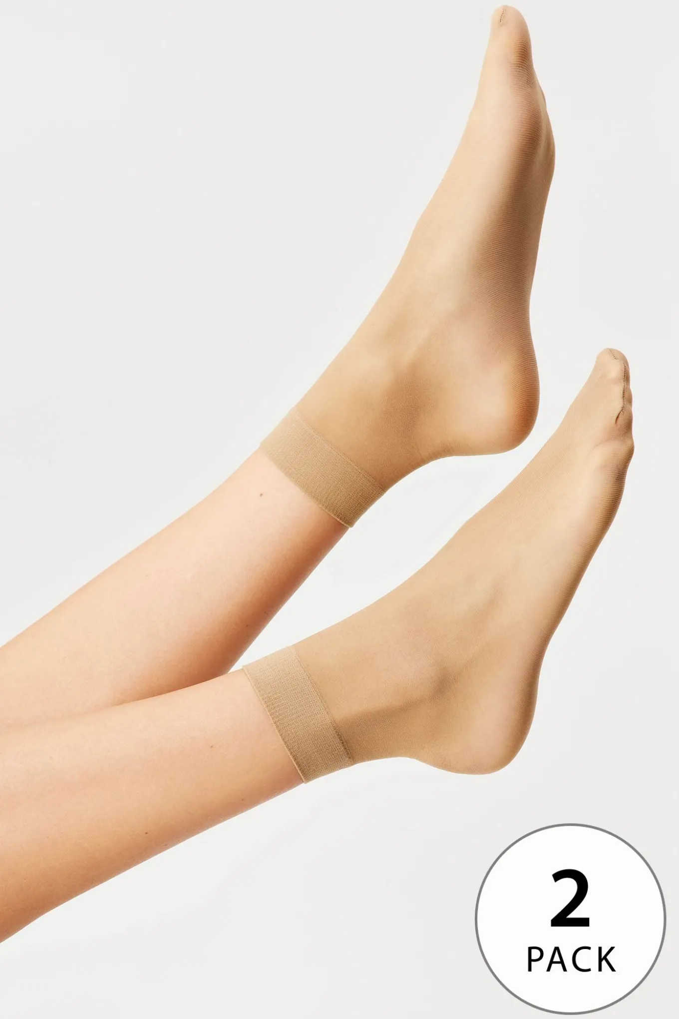 2PACK Nylonowe skarpetki Easy krótkie 20 DEN