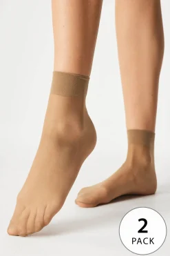 2PACK Nylonowe skarpetki Easy krótkie 20 DEN