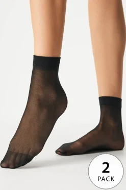 2PACK Nylonowe skarpetki Easy krótkie 40 DEN