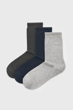 3PACK Skarpetki bambusowe Hugh wysokie