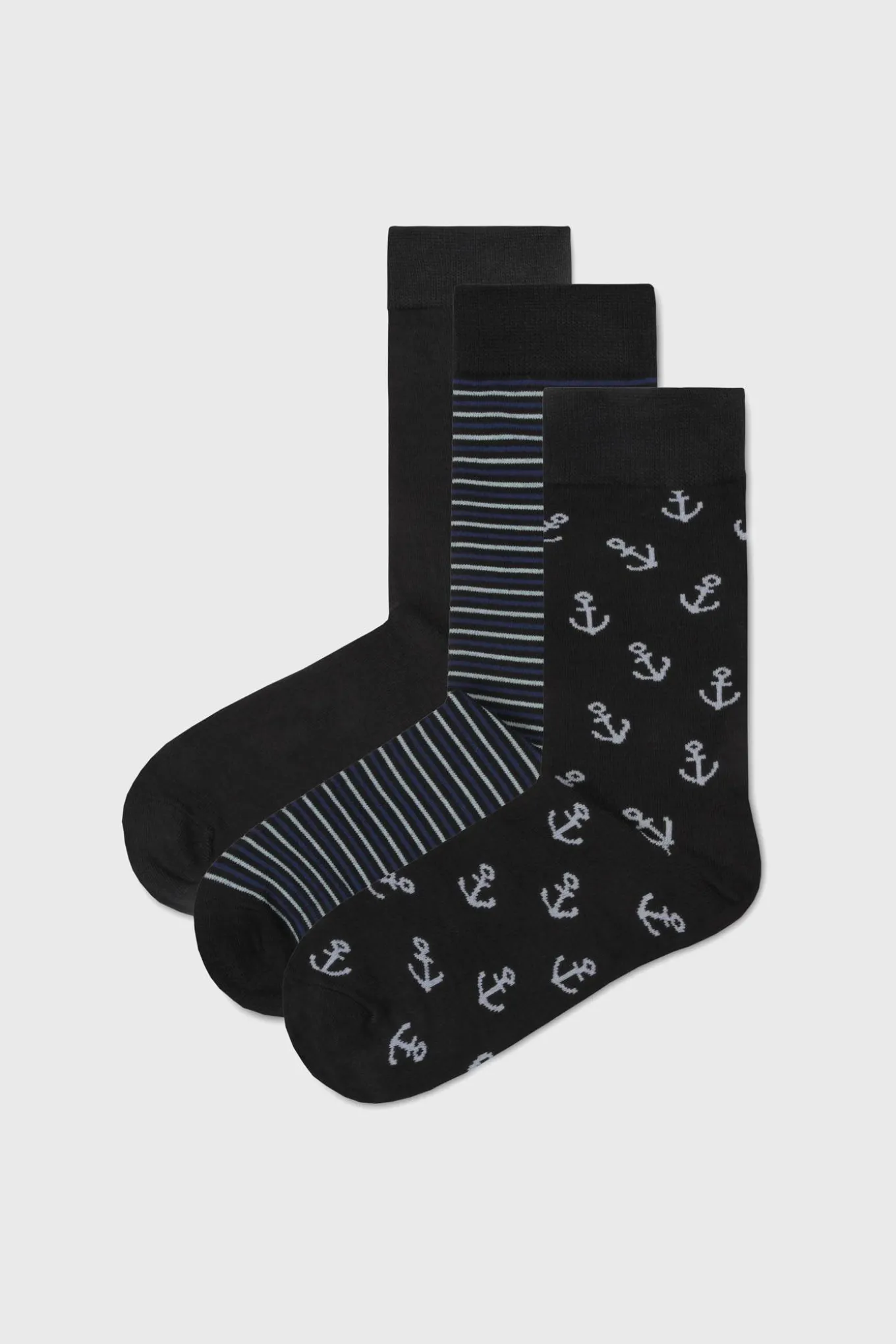 3PACK Skarpetki bambusowe MEN-A wysokie