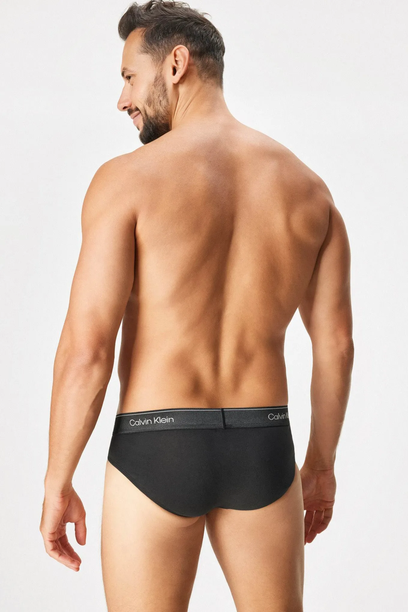 3PACK Slipy bawełniane Calvin Klein Icon Cotton Stretch Metalic