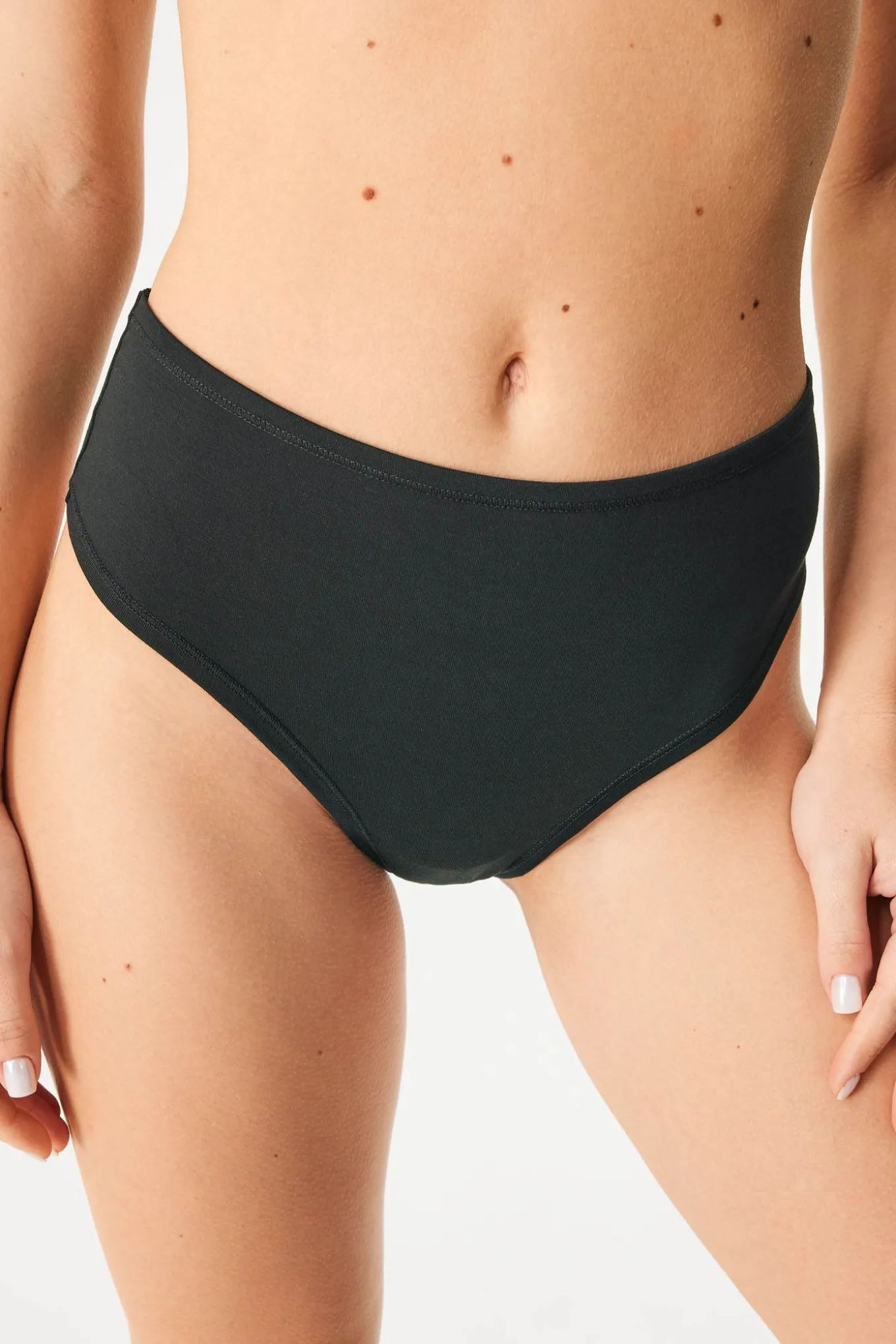 2PACK Tanga Bamboo Mina z wysokim stanem