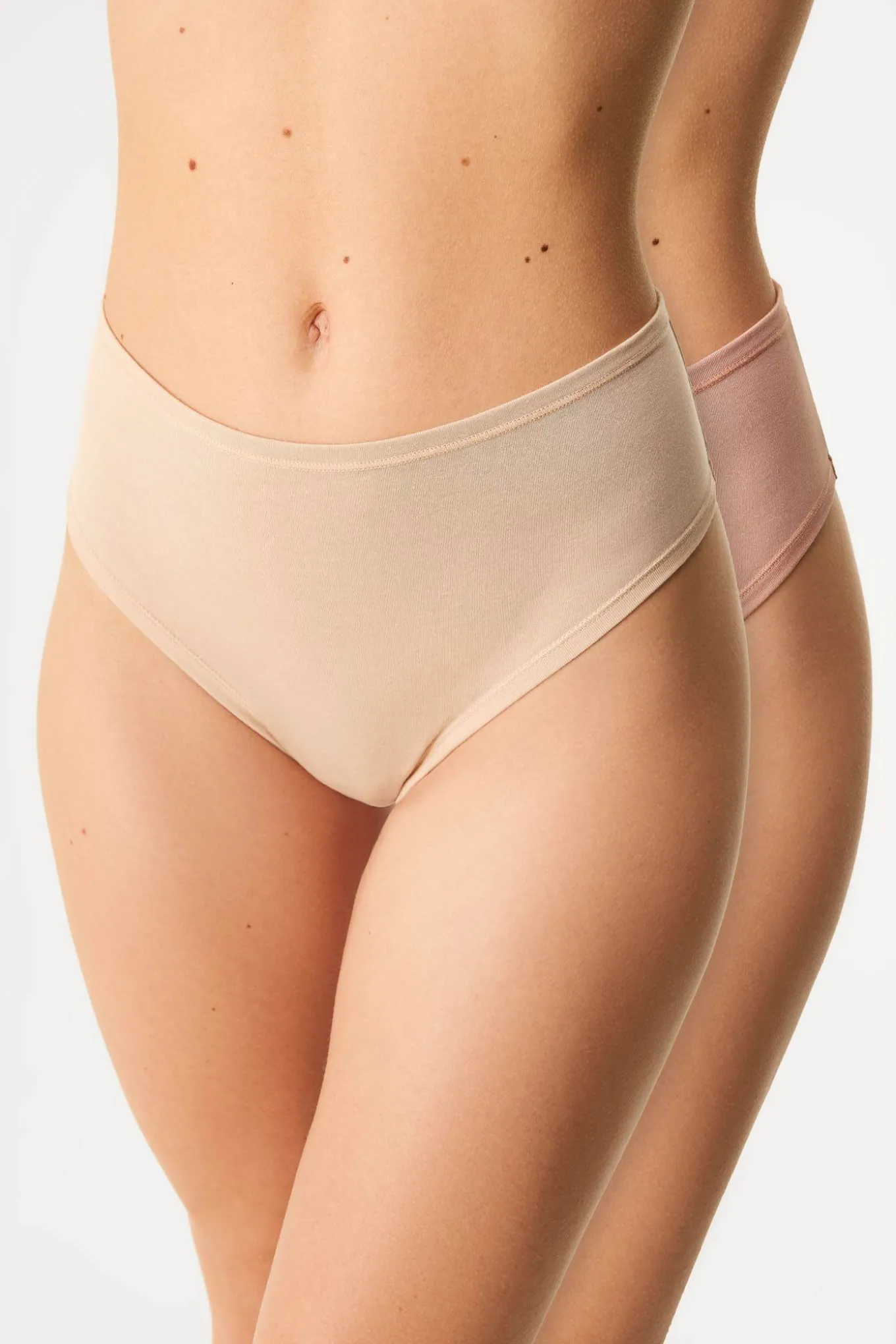 2PACK Tanga Bamboo Mina z wysokim stanem