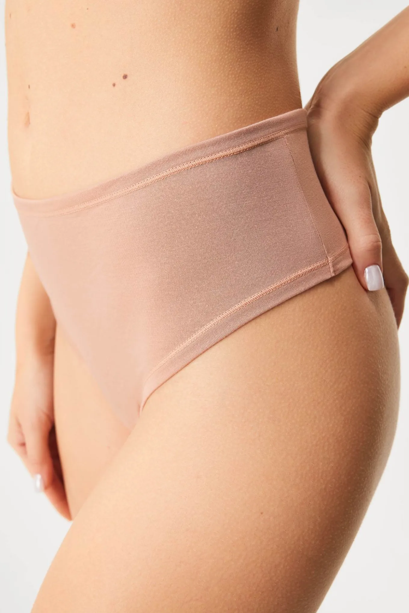 2PACK Tanga Bamboo Mina z wysokim stanem