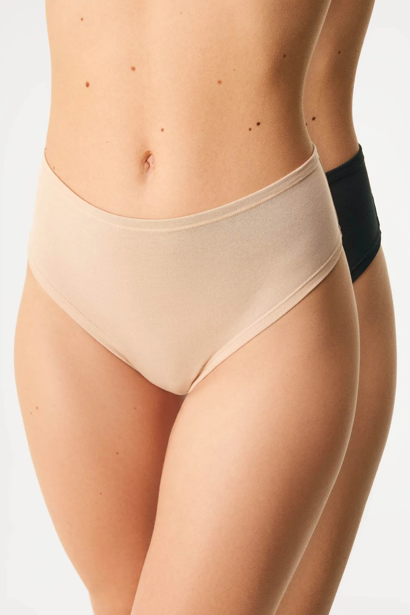 2PACK Tanga Bamboo Mina z wysokim stanem