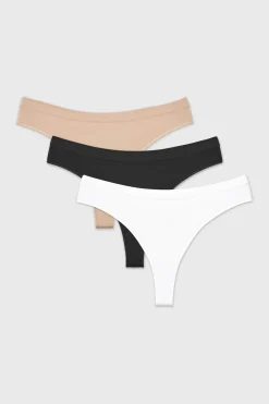 3PACK Tanga Flexi bezszwowe