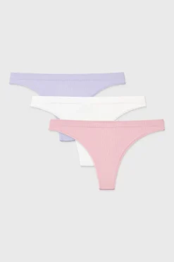 3PACK Tanga RIB