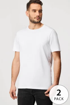 2 PACK T-shirt bawełniany JACK AND JONES JacBasic Crew