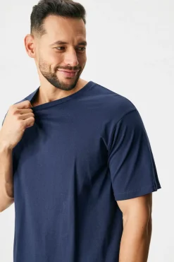 Piżama bawełniana JACK AND JONES JACLuca długa
