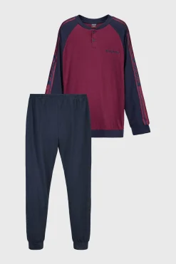 Piżama męska bawełniana oversized Trevino długa