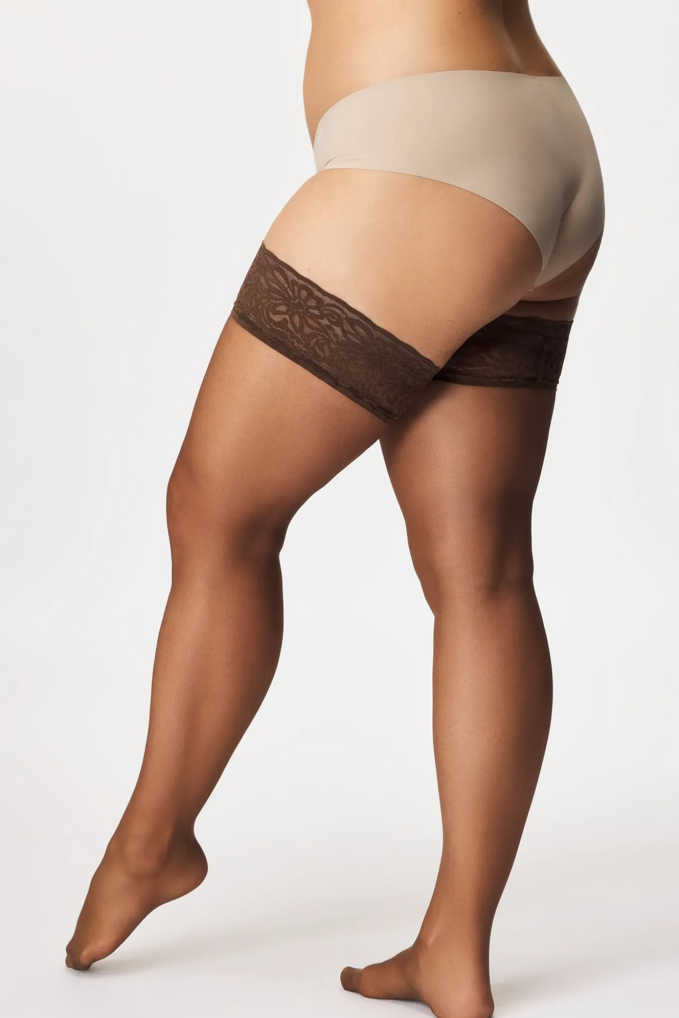 Pończochy samonośne PLUS SIZE Positive Hold 20 DEN