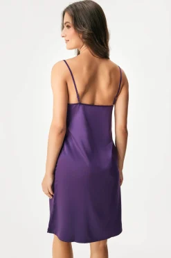 Satynowa koszulka nocna Luisa Satine krótka