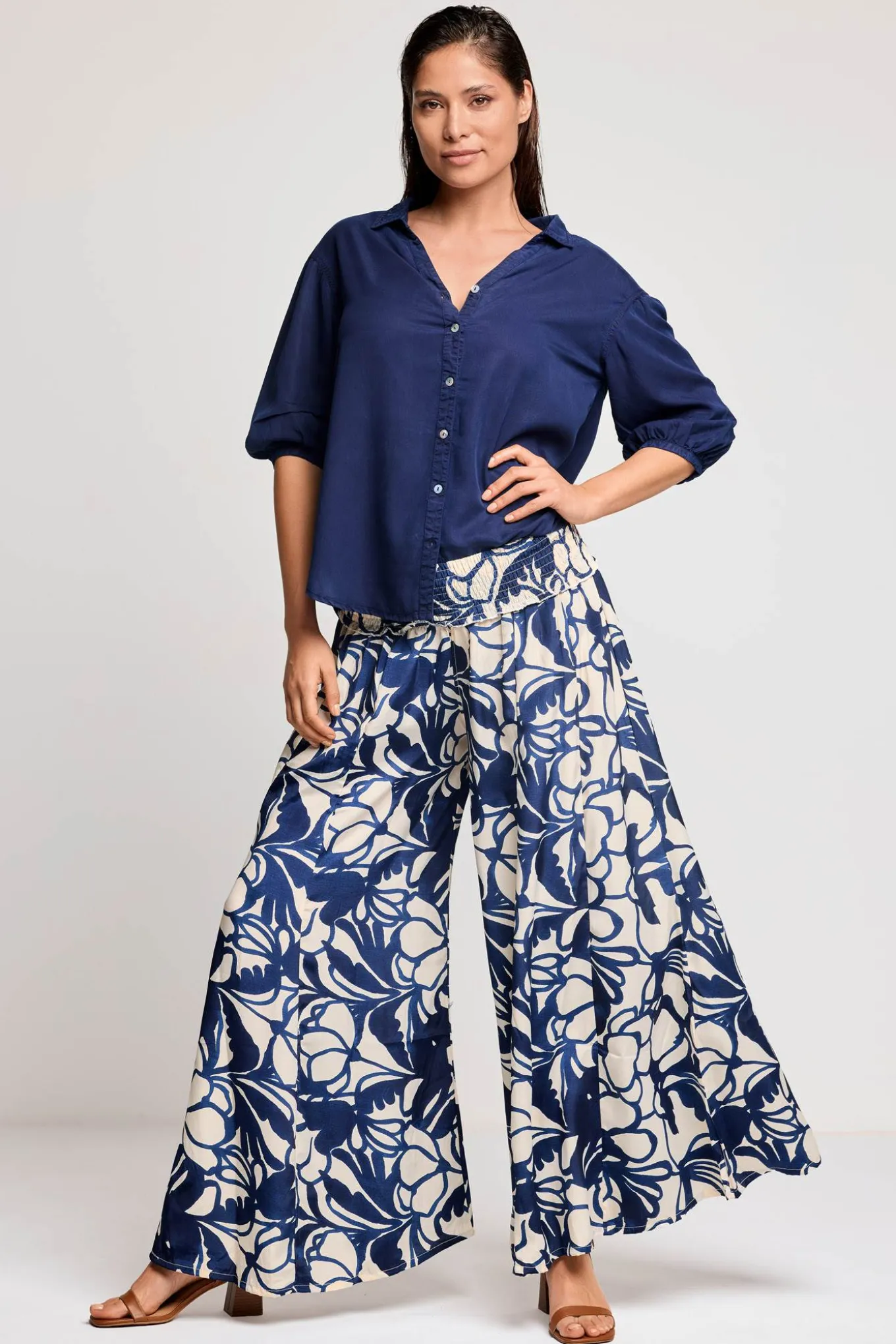 Spodnie plażowe David Beachwear Palazzo