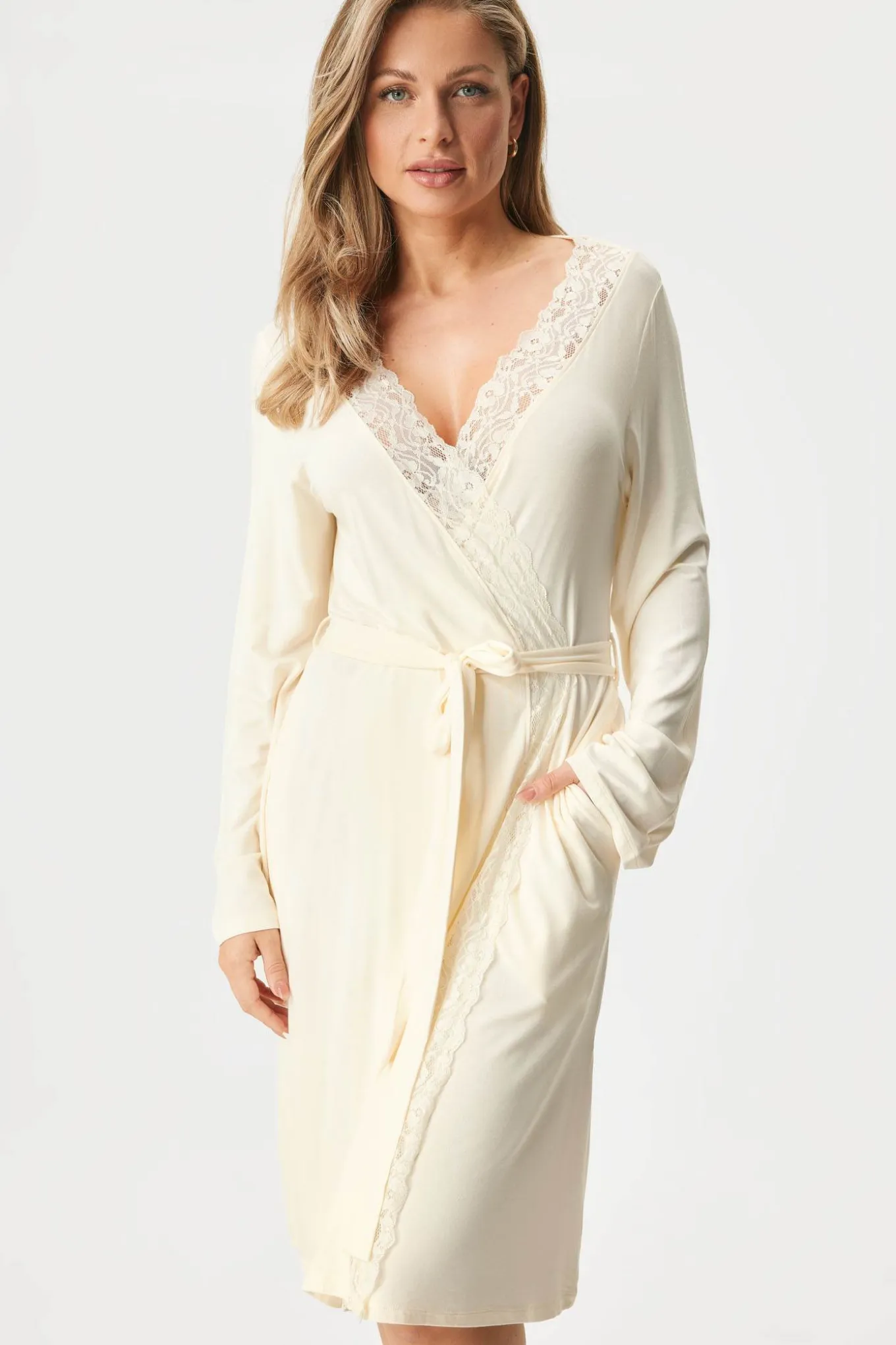 Szlafrok Signature Lace długi