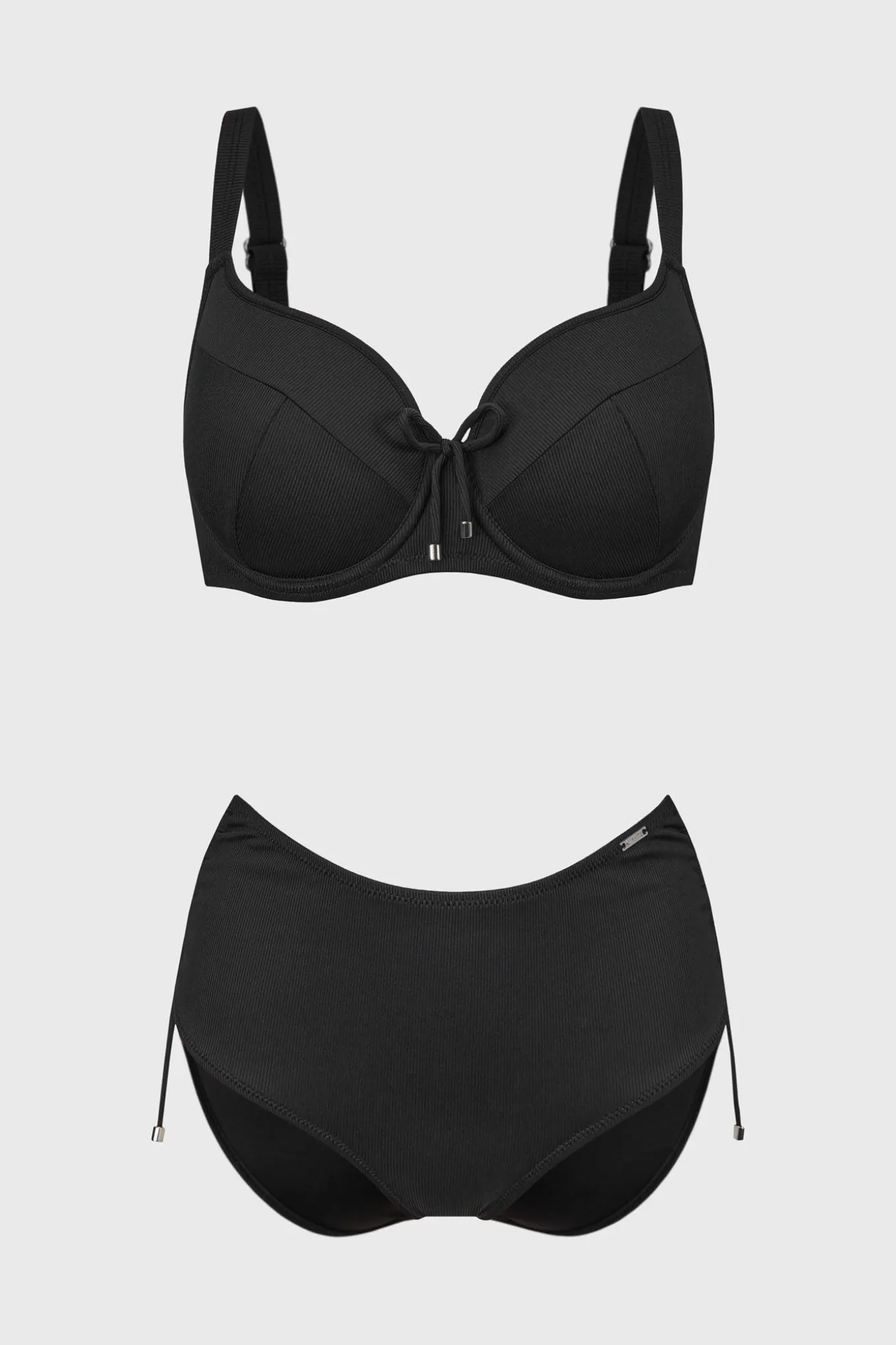 Szybkoschnący dwuczęściowy strój kąpielowy Spacer 3D Simply Black