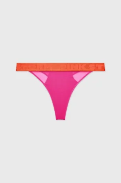 Tanga PINK STORM Fizzy z podwyższonym stanem