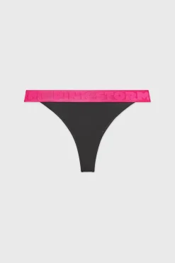 Tanga PINK STORM Soft Studio z podwyższonym stanem