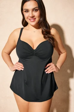 Top od szybkoschnącego tankini Spacer 3D Black