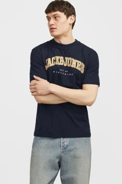 T-shirt bawełniany JACK AND JONES JJECaleb
